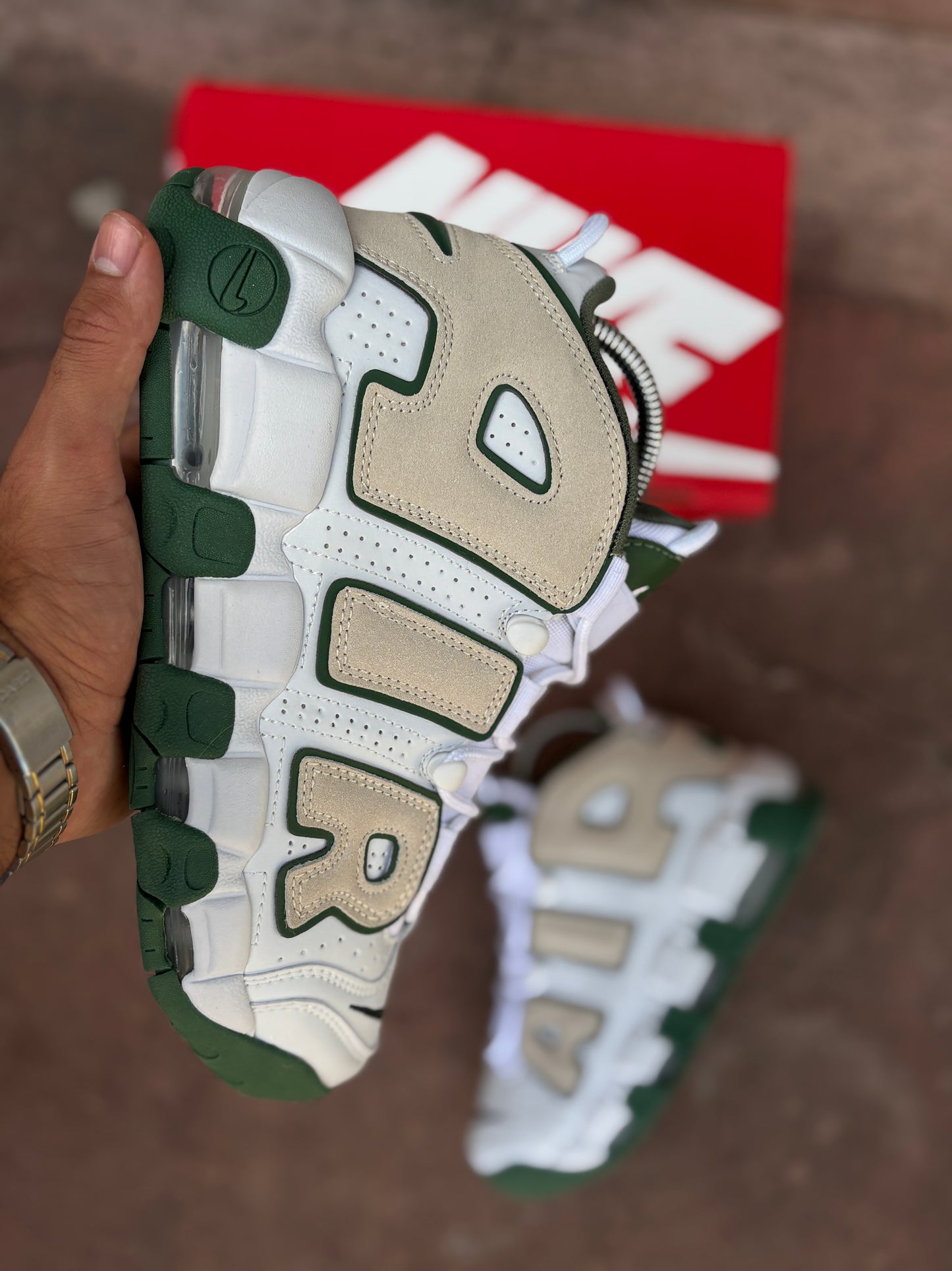 Up tempo green and white