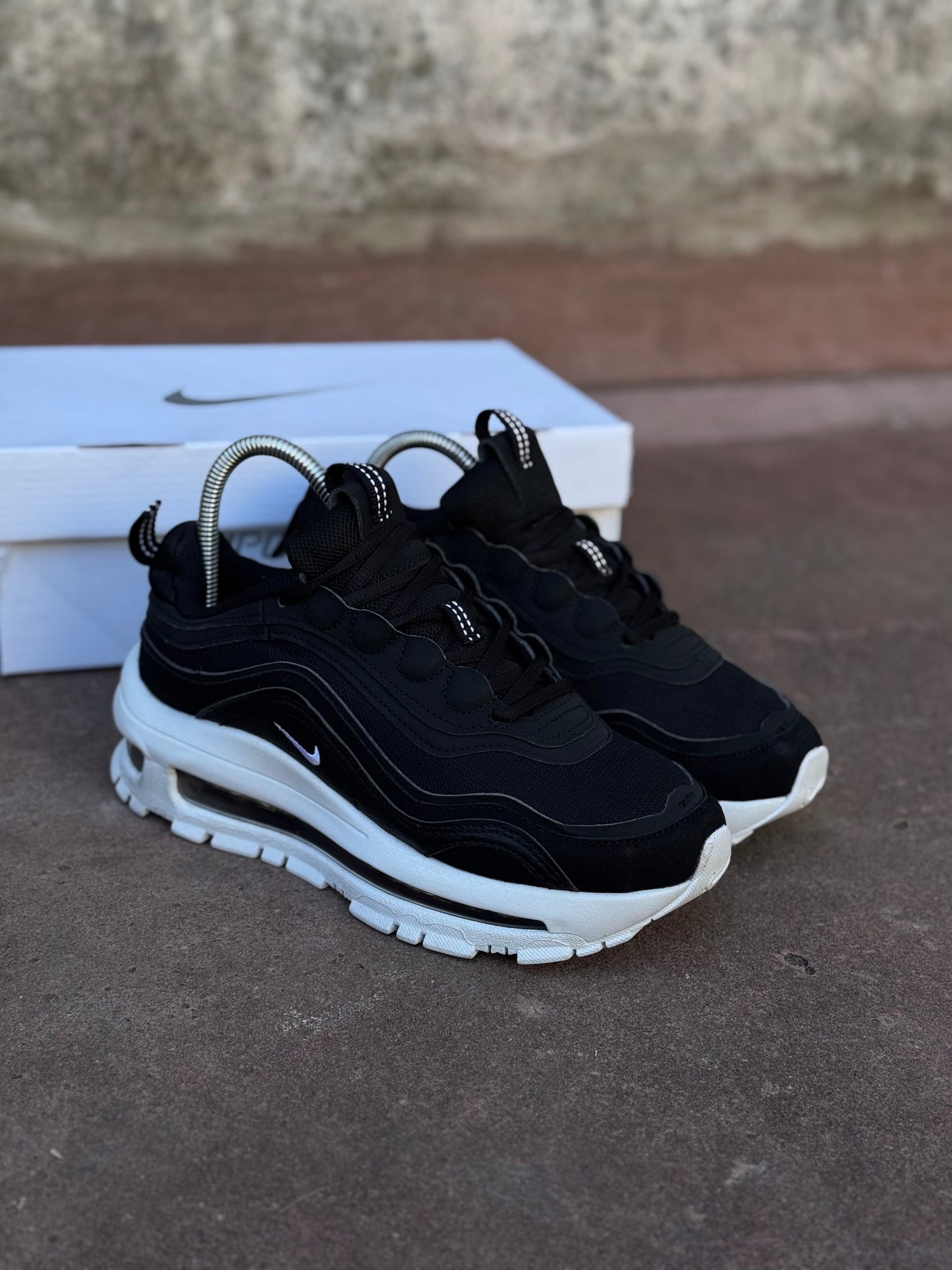 Air max 97 futura black and white