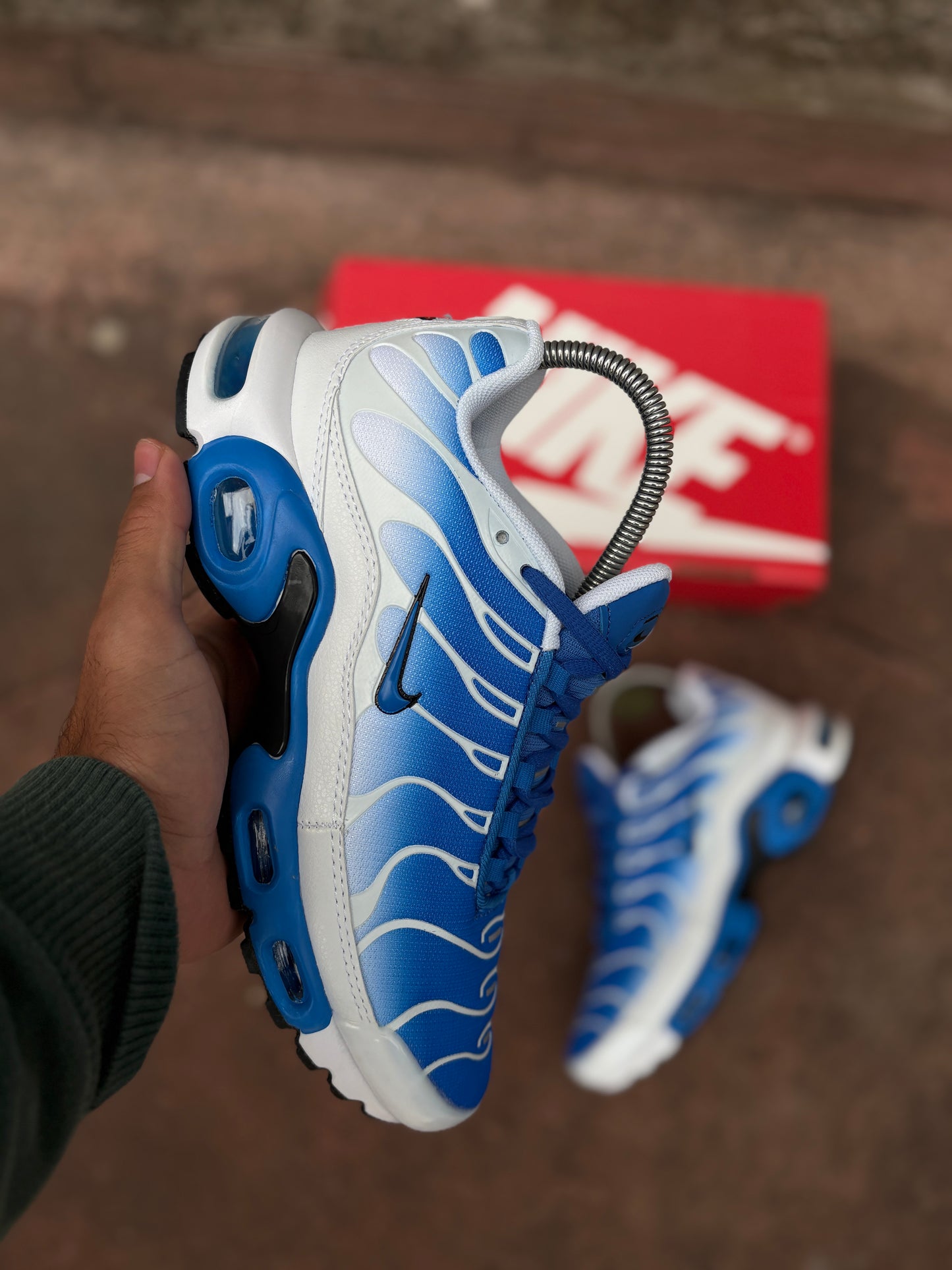 Air Max Tn blue and white